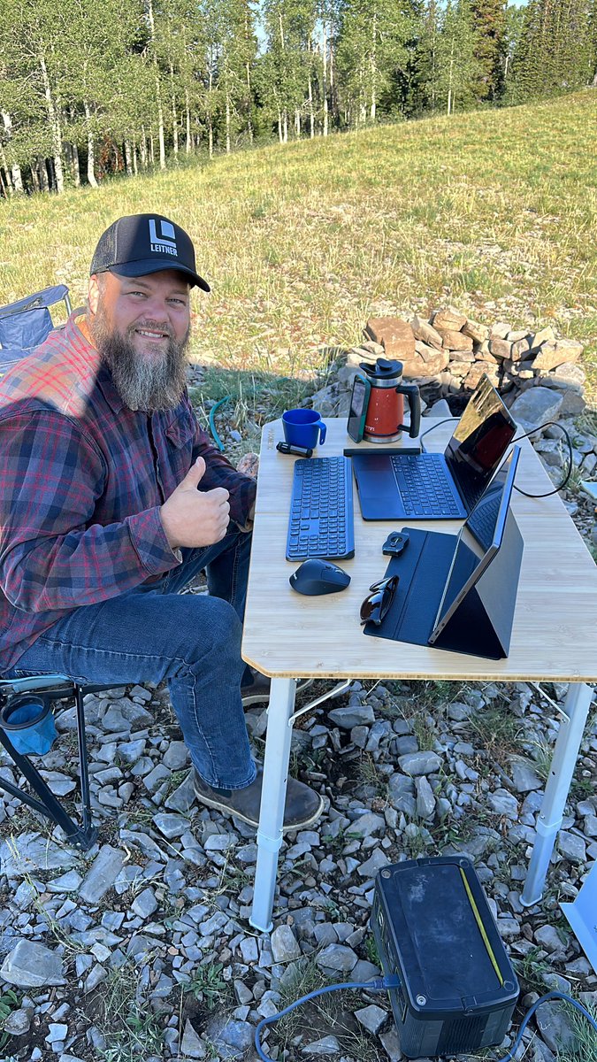 This X message via <a href="/Starlink/">Starlink</a> 🛰️ in Utah, 🏕️ somewhere with <a href="/khoggie/">Ken Hoglund</a>!

#camping #utah #adventuretravel #withfriends