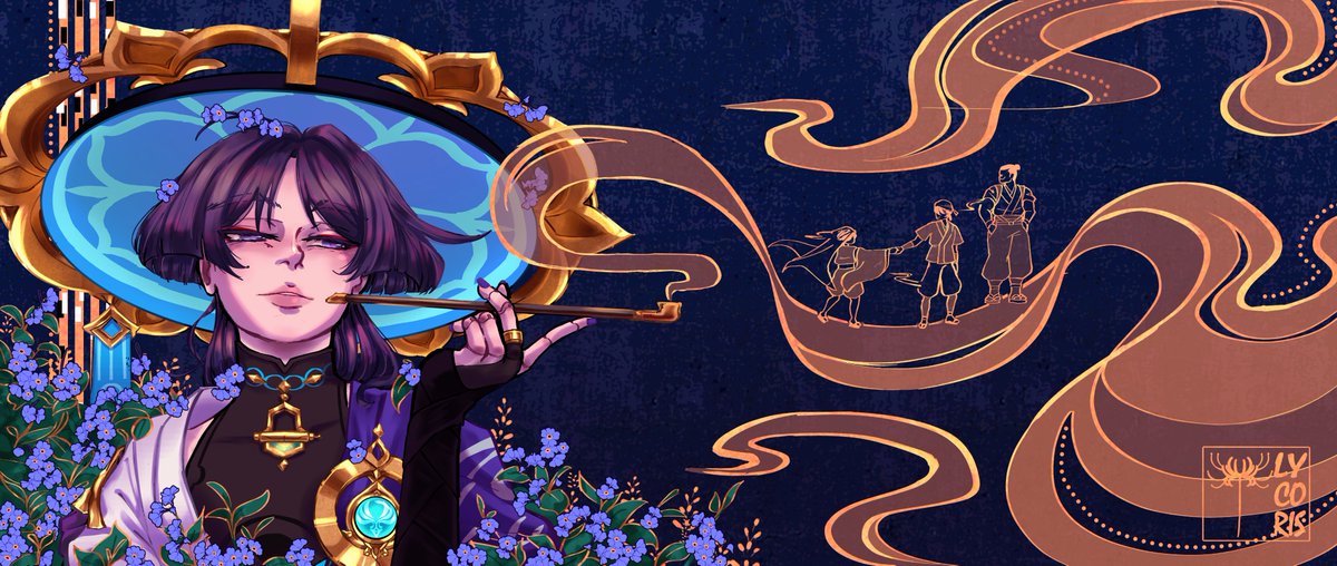 DomiLycoris's tweet photo. Reminiscence #GenshinImpact #Wanderer #FanArtContest https://t.co/hpdfAjX6J2