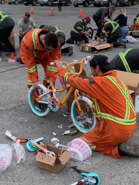 Thank you to <a href="/tomlinsongroup/">Tomlinson</a> for inviting us to your Build-a-bike competition AND for donating the bikes to our housing community The Haven for the Bike Rodeo! These bikes will make so many of our kiddos happy ❤️  THANK YOU