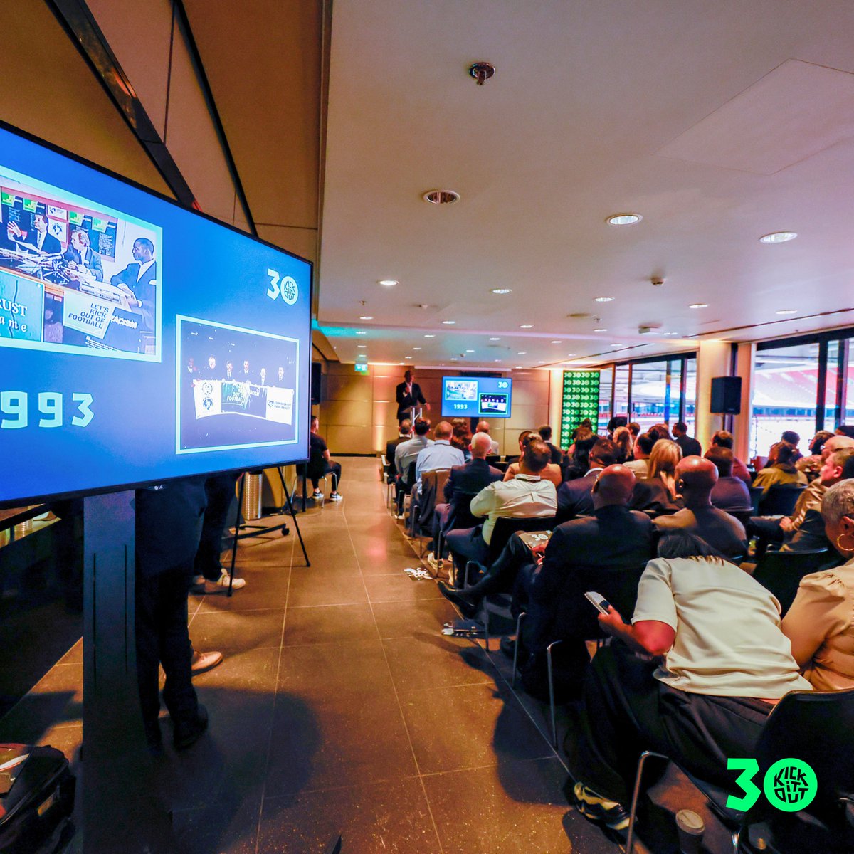 kickitout's tweet photo. 📸#KickItOut30
👏Thank you to everybody who attended our 30th Anniversary event yesterday at Wembley Stadium.
🎤Thank you to our panelists and guests, it was great to have some many important discussions. https://t.co/tKw2xJeS45