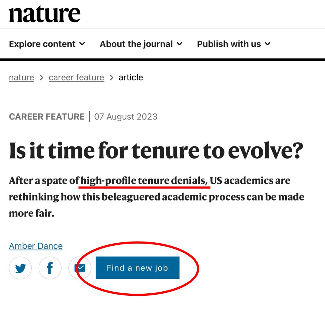 Professors should not serve as punchbags for the university admins.

A story from this article:

- Tolu Odumosu submitted for tenure after 5 years at the University of Virginia (Charlottesville). His application was highly supported by the department, but the school rejected it.
