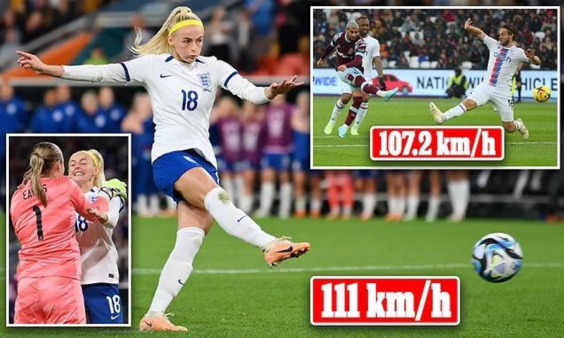 Anaïs López (@anaislopez23) on Twitter photo El penalti ganador de Chloe Kelly fue más potente que cualquier gol de la Premier League la temporada pasada (via <a href="/MailSport/">Mail Sport</a>)
Su lanzamiento alcanzó los 111 km/h, superando al gol más potente de la Premier League (107,2 km/h) que anotó Saïd Benrahma.
Girls 💅🏻 El penalti ganador de Chloe Kelly fue más potente que cualquier gol de la Premier League la temporada pasada (via <a href="/MailSport/">Mail Sport</a>)
Su lanzamiento alcanzó los 111 km/h, superando al gol más potente de la Premier League (107,2 km/h) que anotó Saïd Benrahma.
Girls 💅🏻