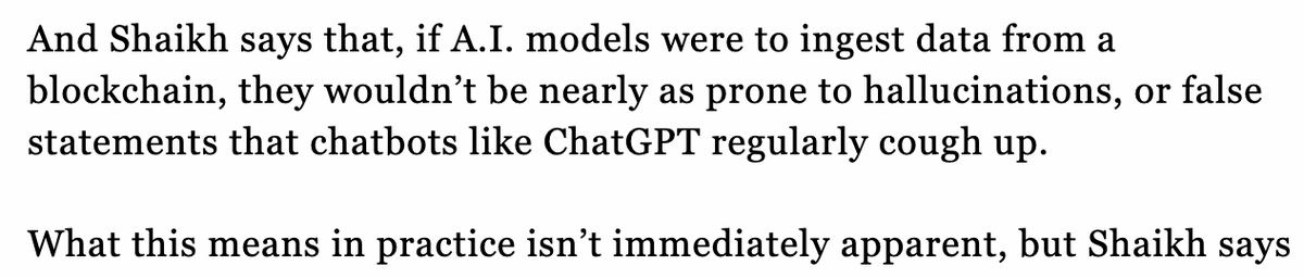 I can't believe some of these quotes from Aptos' CEO today are even real. It sounds like this man doesn't understand the basics of how A.I. even works.