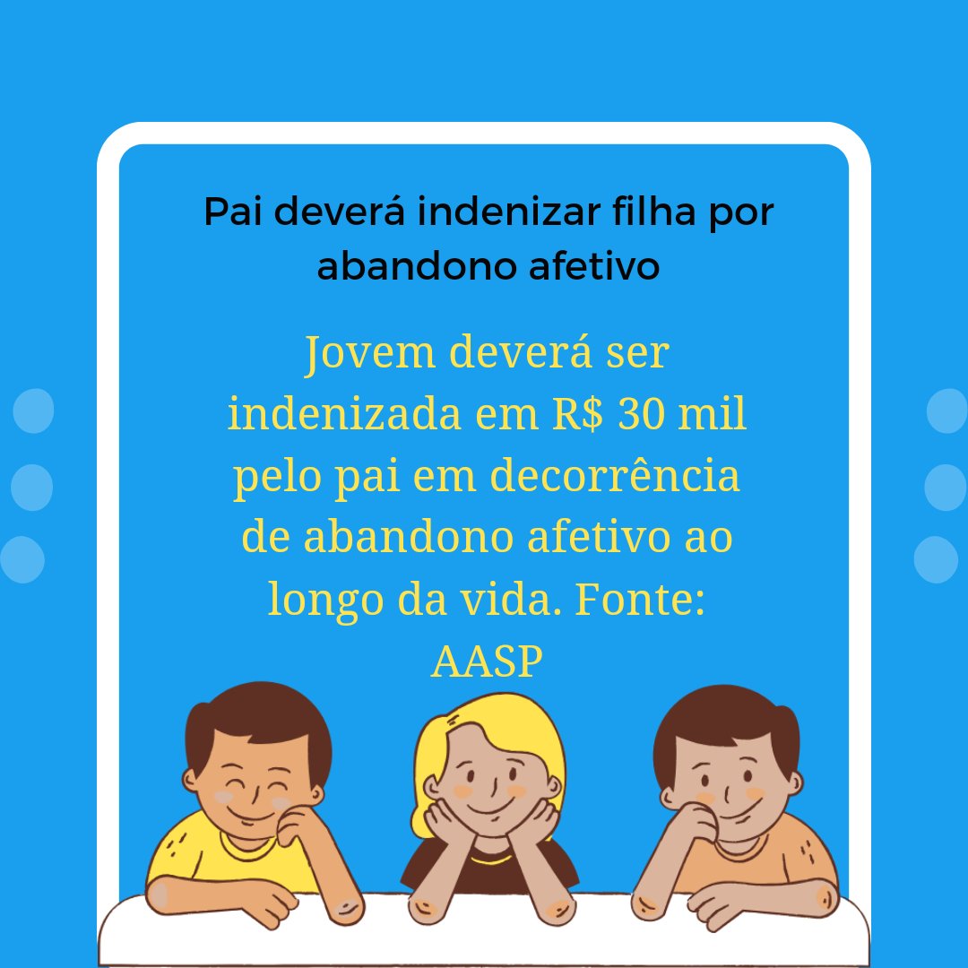 affonsopaulo's tweet photo. #abandonoafetivo #direitodefamília #pairesponsavel #indenizacao #responsabilidadeafetiva https://t.co/NKR9673x61