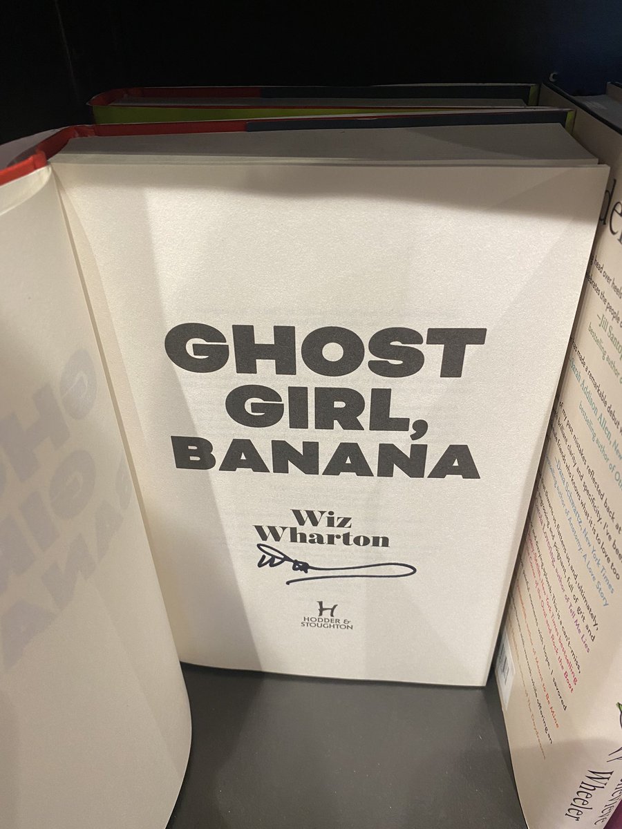 @audibleuk For some of our team it’s got to be #GhostGirlBanana & not just because of we spotted this @Chomsky1 signed copy @WaterstonesTraf. 

#SoundIsTheKey #London #Soho