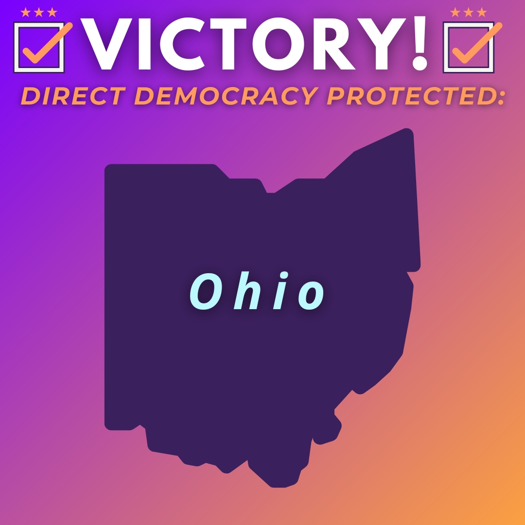 BallotStrategy's tweet photo. 🎉 VICTORY: 🎉

Issue 1 is defeated, and the #WillOfThePeople will prevail in Ohio! This also means that in November, Ohio's #ReproductiveFreedom measure will need a simple majority to pass, rather than 60%.

This is what happens when we come together to #DefendDirectDemocracy! https://t.co/Sq6OJPGZHH