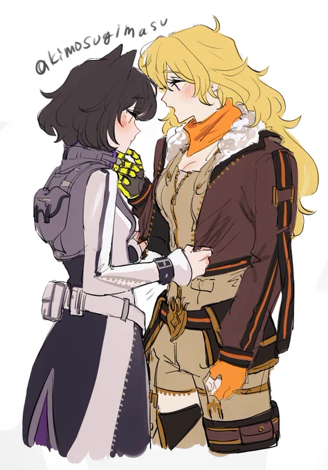 上着引っ張ってる絵