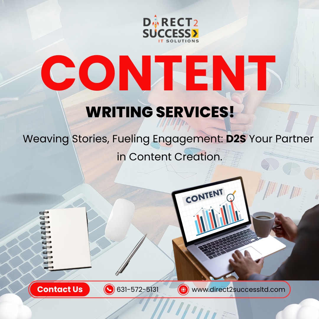 direct2success's tweet photo. "Unlock your brand's potential with top-notch content writing services from Direct2Success! 🚀 #ContentWriting #Direct2Success #QualityCopywriting" https://t.co/vKxRzSnesX
