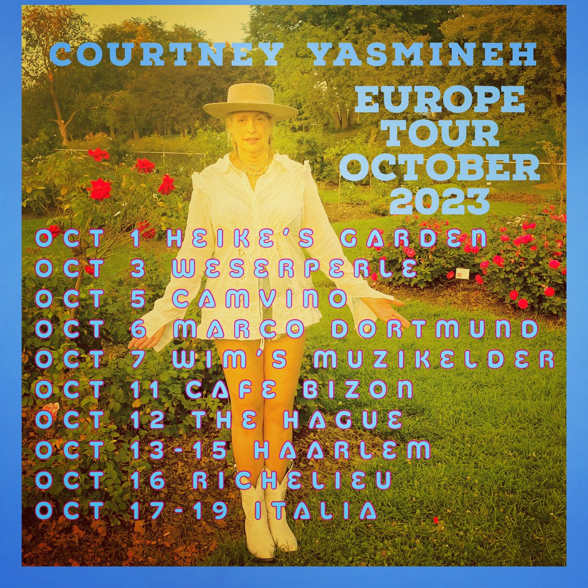 Europe Tour October 2023 details at courtneyyasmineh.com