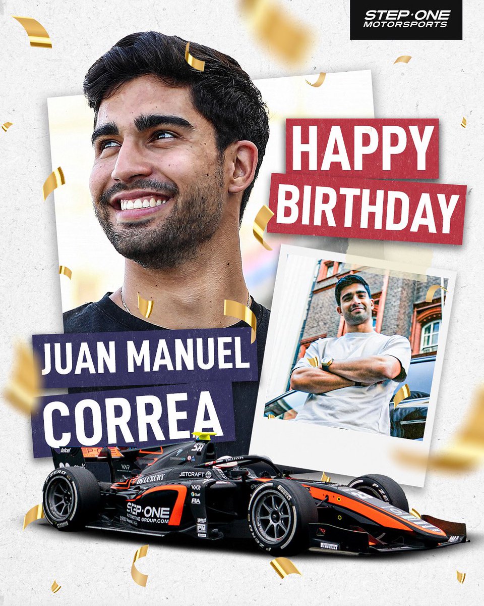 StepOneMSports's tweet image. Happy Birthday to our ambassador, @JMCorrea__! Wishing you a great day and an even better upcoming year! 🎉🎂

#JuanManuelCorrea #StepOneMotorsports #StepOneAutomotive | @StepOneAuto
