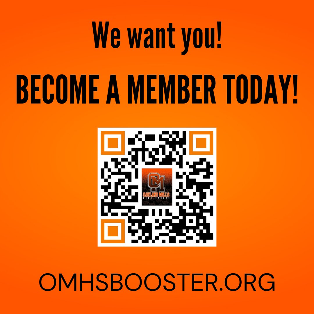 OMHS_Boosters's tweet photo. Membership is a key component for the boosters. Joining early helps us to plan our budget for the year. Thanks in advance for you support!! https://t.co/IOw4vhPiG2