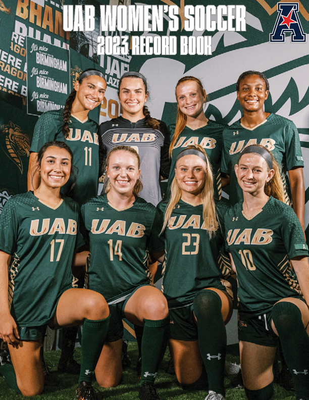 UAB_WSOC's tweet photo. Need some reading material? How about our record book. 
📗 https://t.co/NGeYJTtmhh https://t.co/hFktliMYNO