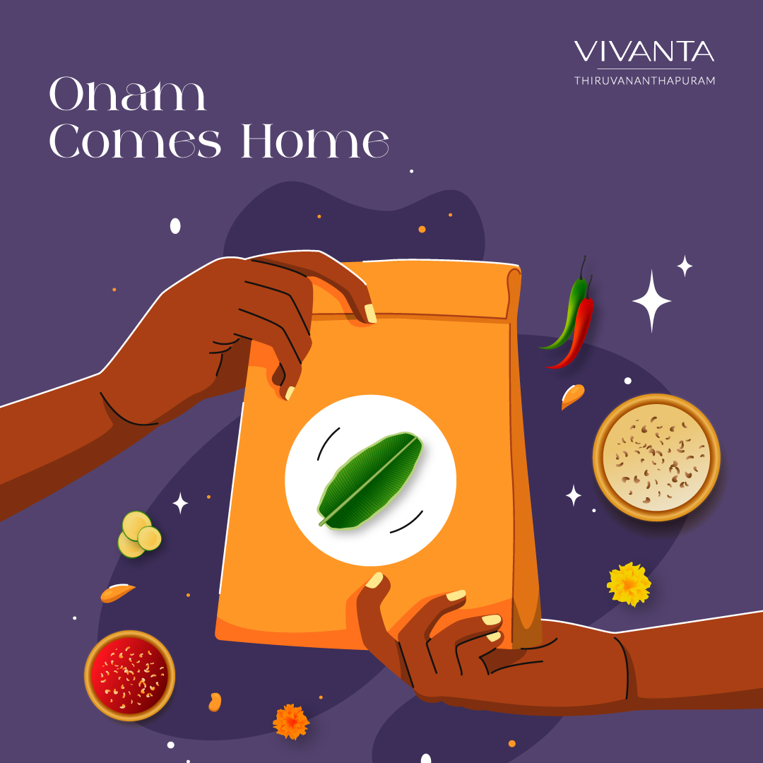 #VivantaThiruvananthapuram brings #Onam delicacies to your doorstep, sweetening your celebrations on this joyous day.

To order, call: +91 (0471) 4022 100

#VivantaHotels #Trivandrum #Thiruvananthapuram #Kerala #KeralaGram#OnamSadhya #KeralaCuisine #HomeDelivery #HappyOnam