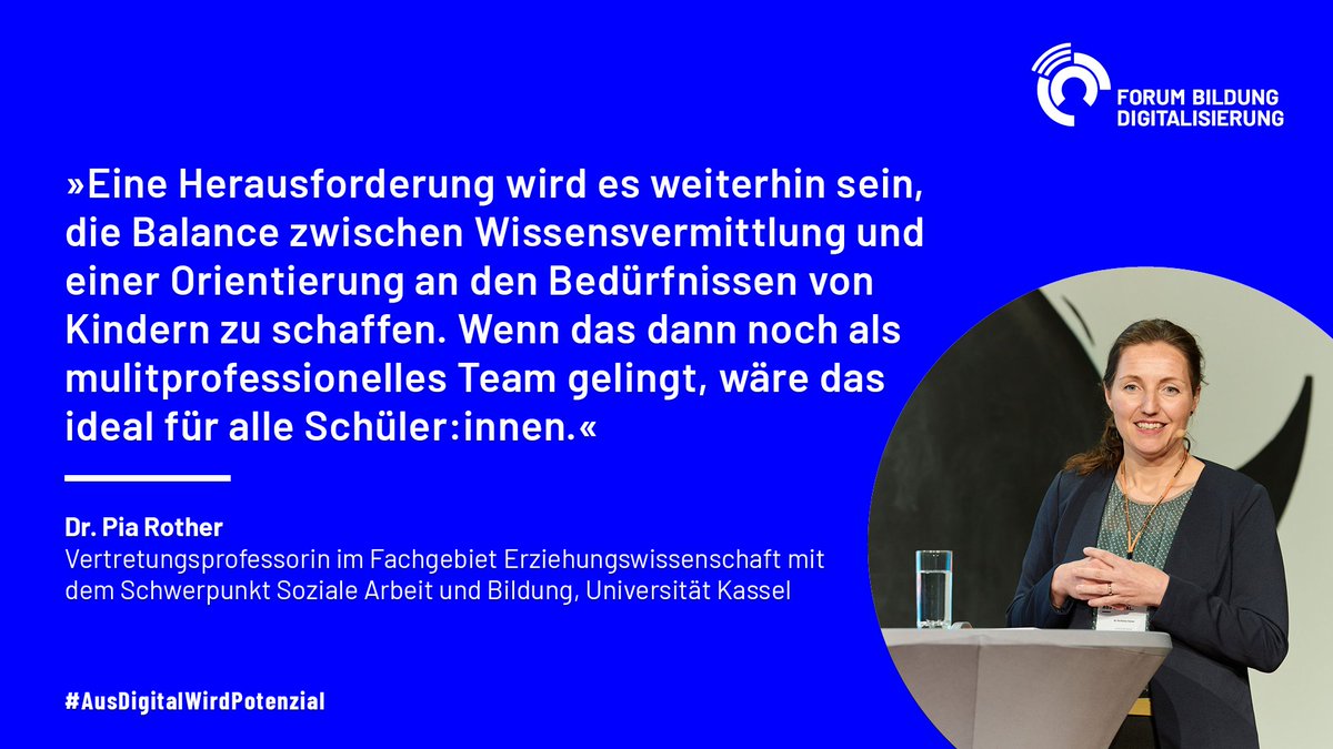 ForumBilDig's tweet photo. Welche Chancen bietet die Digitalisierung für ein inklusiveres Konzept von Bildung? Im Interview in #PlanBD sprechen Prof. Dr. Gabriele Weigand und Dr. Pia Rother über diese Frage und die Rolle, die der Ganztag dabei spielt. #twlz @uni_kassel
👉 https://t.co/r4f2hjIq6G https://t.co/jyu0qNif86