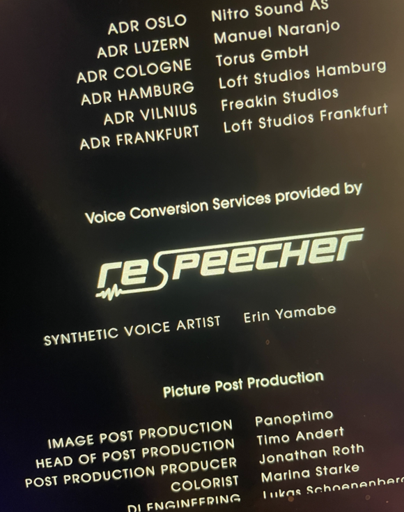 respeecher's tweet photo. We’re excited to share with you that Respeecher has been credited for voice conversion services in the latest #Netflix movie #Paradise, a new dystopian sci-fi thriller that’s set in a near future where money can buy years of your life.
#voiceconversion #AI #filmindustry https://t.co/S6GhcS8wHr