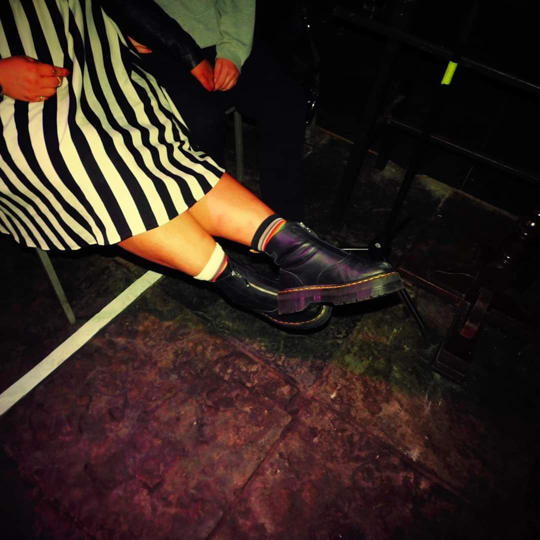 NevermoreHorror's tweet photo. More audience feet pics from last night's "all stars" edition of Serial Killer Cabaret.

Two more chances to get your shoes snapped by our in house photographer Jerry Brudos on the 11th or 14th

Tonight, 'Femme Fatale' edition is back. https://t.co/YkCP3Rf66m