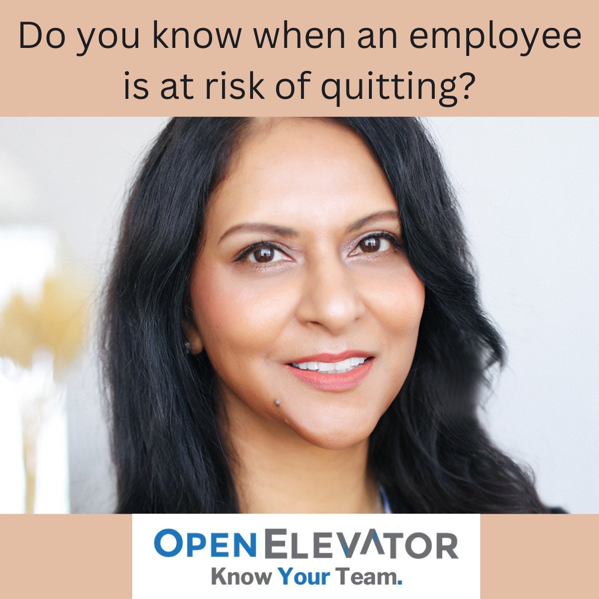 OpenElevator's tweet image. If you would like to know who is at risk and what you can do about it – instead of guess – we can help.

Accurately Know. Confidently Act.
OpenElevator

#management #business #hiring #hr #engagement #ceo #employeebenefits #employees #companyculture #workplaceculture