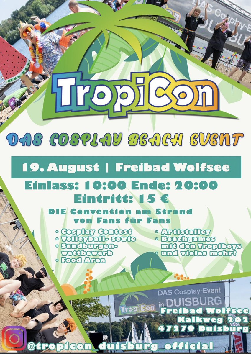 Kaitolicious's tweet photo. Hey, falls ihr es noch nicht mitbekommen habt findet nächste Woche wieder die TropiCon statt! 

Alle wichtigen Infos findet ihr auf Instagram.

Würde mich freuen wenn ihr es teilt ❤️☀️ https://t.co/tsM3UzQiwp