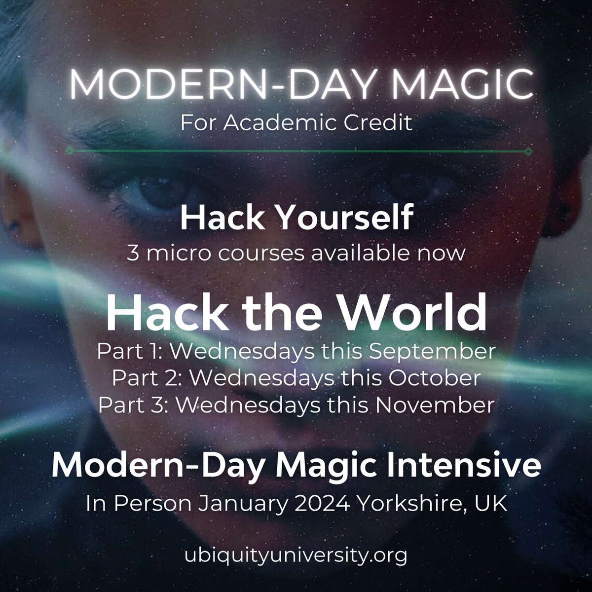 “This course surpassed my expectations in every way." C.L.
Hack the World introduces you to the basics of applying the scientific method and the Integral map to your own magic experiments.
#integral #modernmagic #lifehack #certifiedmagic