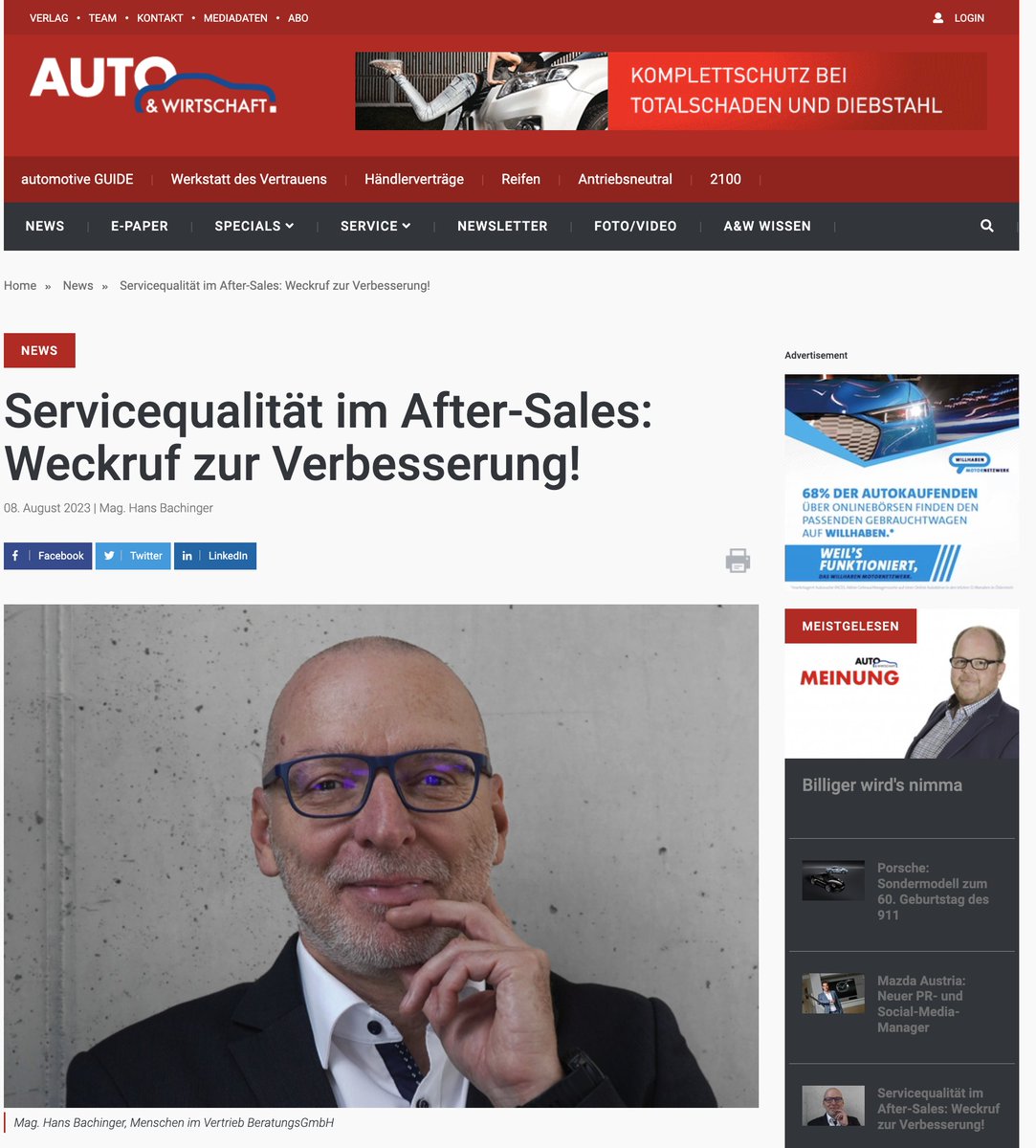 TopVertrieb's tweet photo. Top-Servicequalität ist der "Überlebensfaktor" für KFZ-Betrieb in Zukunft!
#autohandel #automobile #kfz #autohaus #dienstleistung #aftersales #service #menschenimvertrieb

https://t.co/UqByhC5kxa https://t.co/kswnpzNJlQ