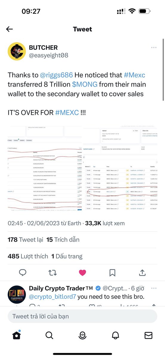 pepe15dotETH's tweet photo. Hey #MEXCGlobal @MEXC_Official can you please stop dumping your Platform users $X into the #UNISWAP pools in an effort to supress the price!

Remember what I said guys "NOT YOUR KEYS, NOT YOUR CRYPTO"

Get ALL your tokens OFF #MEXC RIGHT THE FUCK NOW!!!

https://t.co/mu2nFxOVLM https://t.co/jszeo2Xydg