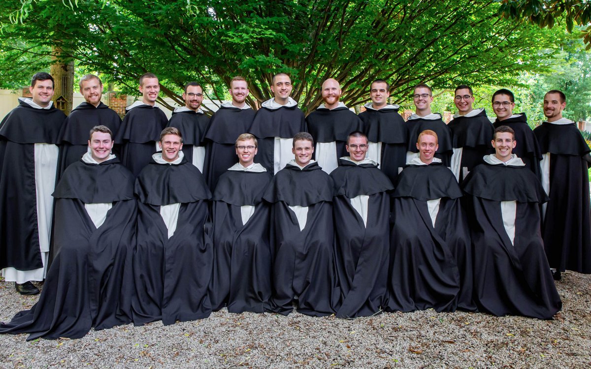 dominicanfriars's tweet image. On the Solemnity of our Holy Father St. Dominic, our 12 Dominican brothers finishing their novitiate year and preparing for their first Profession welcomed 7 new novices who were vested in the habit of St. Dominic to begin their novitiate year. Please pray for these men!