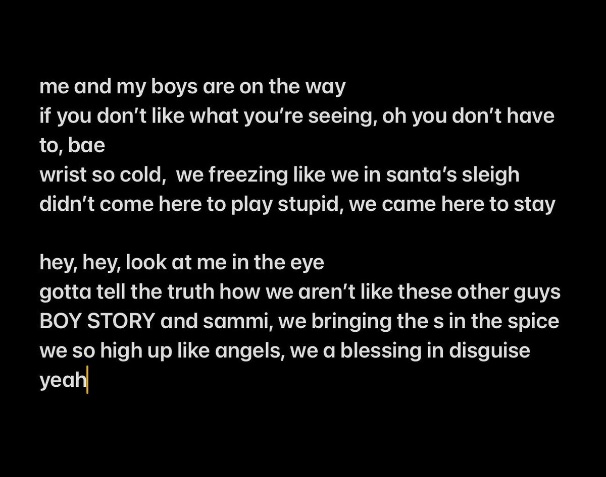 iluvhanyu's tweet photo. posting this before i go to sleep, i made a verse in 'on the way' 🫶 hope u like it hehe https://t.co/uOUaS6RJoZ