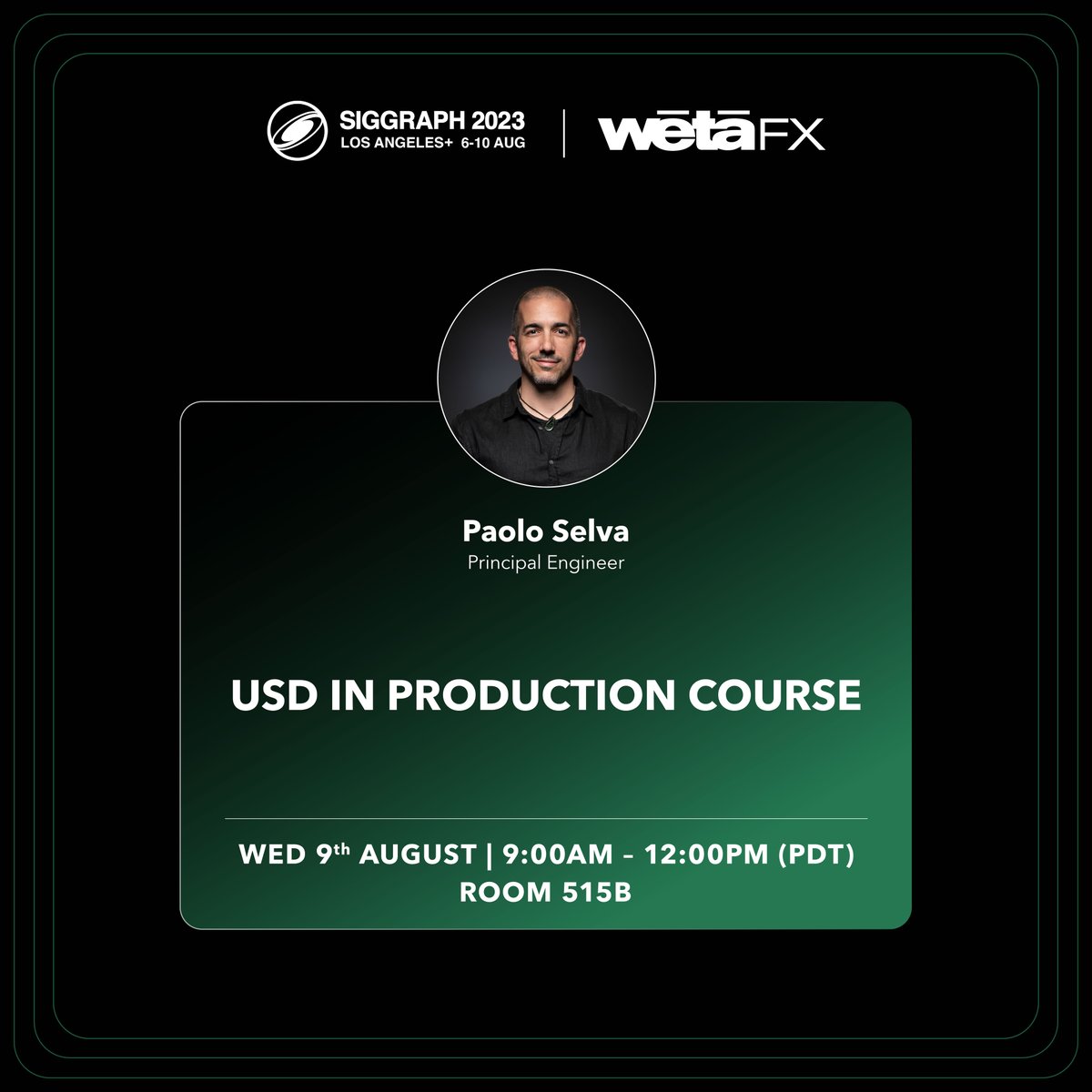 WetaFXofficial's tweet photo. 🌟 Experience the magic of VFX at @siggraph 2023 with Wētā FX! 🚀 

Say Hi at the recruitment booth, and don't miss the talks and sessions. 
Full schdule here 👉 https://t.co/j0S4Uc9dwZ

See you there! 🎉 

#Siggraph2023 #VFX #WetaFX https://t.co/Ff0uwVeCSH
