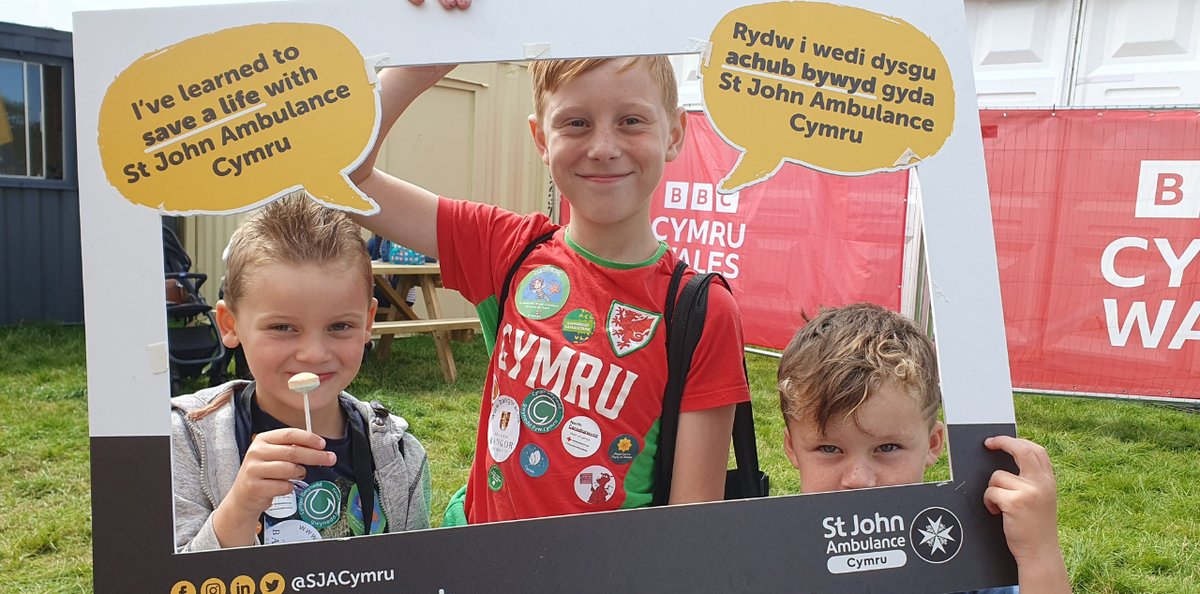 SJACymru's tweet photo. Engaging with the public is what we do best. We are proud to teach children and young people the importance of first aid.
#SJACymru #Eisteddfod https://t.co/JLmhNjkwJA