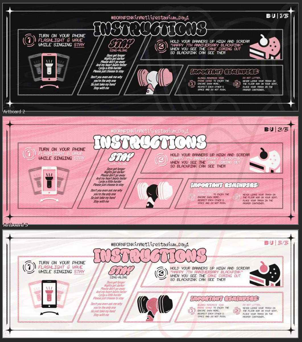 BBU_BLACKPINK's tweet photo. .@BLACKPINK #BORNPINK_WORLDTOUR ENCORE at the @MetLifeStadium in 2 days! U.S. #BLINKS, print your own banners, link &amp; design are provided below!

Metlife tickets: https://t.co/9Lll9QyqT5
DAY 1 BANNERS: https://t.co/lp2pPKB2Yl

#BORNPINKinMETLIFESTADIUM
#BORNPINKENCOREUSA #NYC https://t.co/SsFvyWnEiM