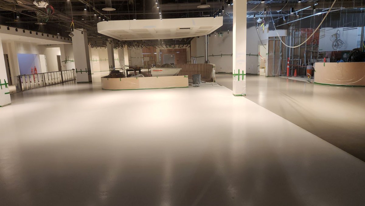 TCFloorsTO's tweet photo. Eataly Sherway Gardens Mall - Toronto Concrete Floors installing Polished Floors.... #tcfloors #eataly #sherwaygardens #polishedfloors #concrete #construction #Rapidset #TruPC https://t.co/DoASCy1Tkf