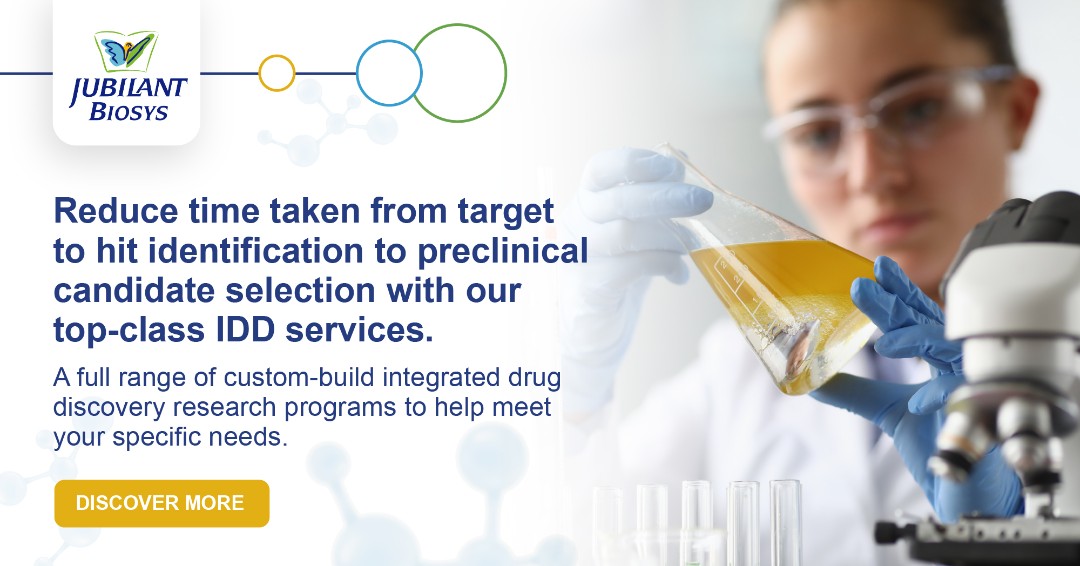 Jubilant Biosys Limited (@jubilantbiosys) on Twitter photo Reduce time taken from target to hit identification to preclinic candidate selection with our top-class #IDD services.
Contact us at bd@jubilantbiosys.com to learn more about our #IDD services. Reduce time taken from target to hit identification to preclinic candidate selection with our top-class #IDD services.
Contact us at bd@jubilantbiosys.com to learn more about our #IDD services.