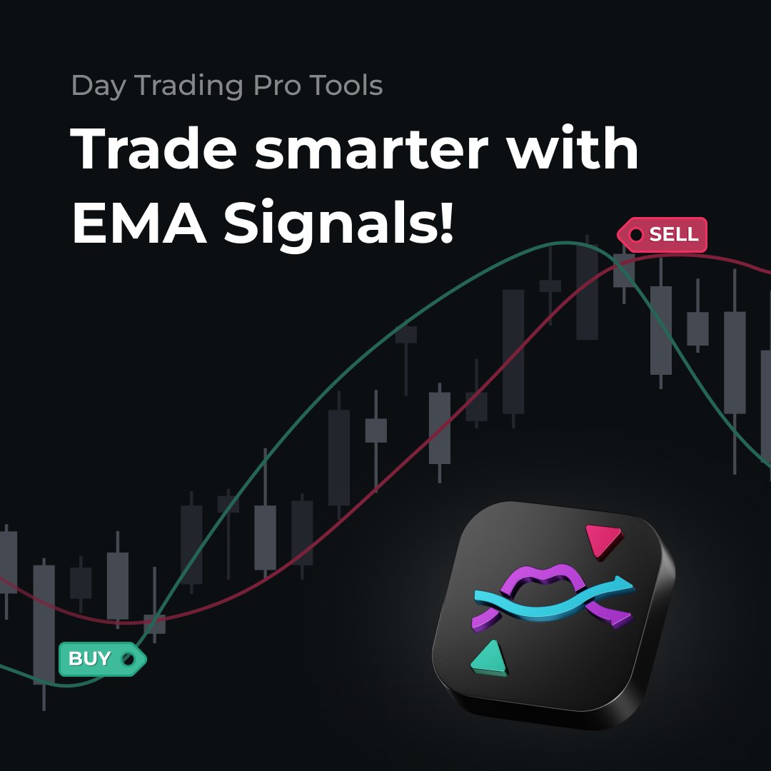 profit_com_'s tweet photo. What's an EMA (Exponential Moving Average) Signal? When the short-term EMA crosses the long-term EMA, it gives traders insights:
⬆️ Crosses above? Bullish trend alert, signaling buy opportunities.💡
⬇️Crosses below? Time to brace for a bearish trend and think about selling. 🐻
