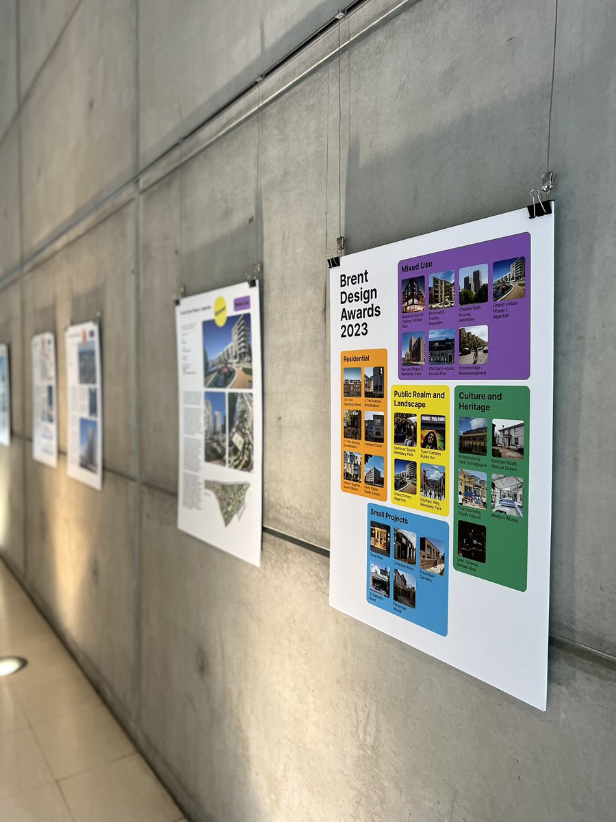 thejohnstiles's tweet photo. Celebrating three months since the first-ever #BrentDesignAwards #BDA23 by launching our winners and commendations exhibition @Brent_Council Civic Centre - head on down to see the best of the best on show until 7th September 🥇🏆🏗️🏢 https://t.co/TrxudeTBYa