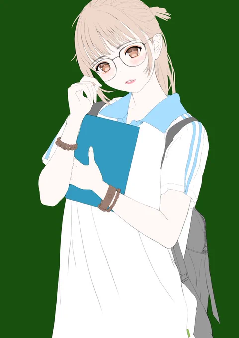 確認したら昨日のツイートできてませんでした。  36日分です。 #模写 #イラスト練習中