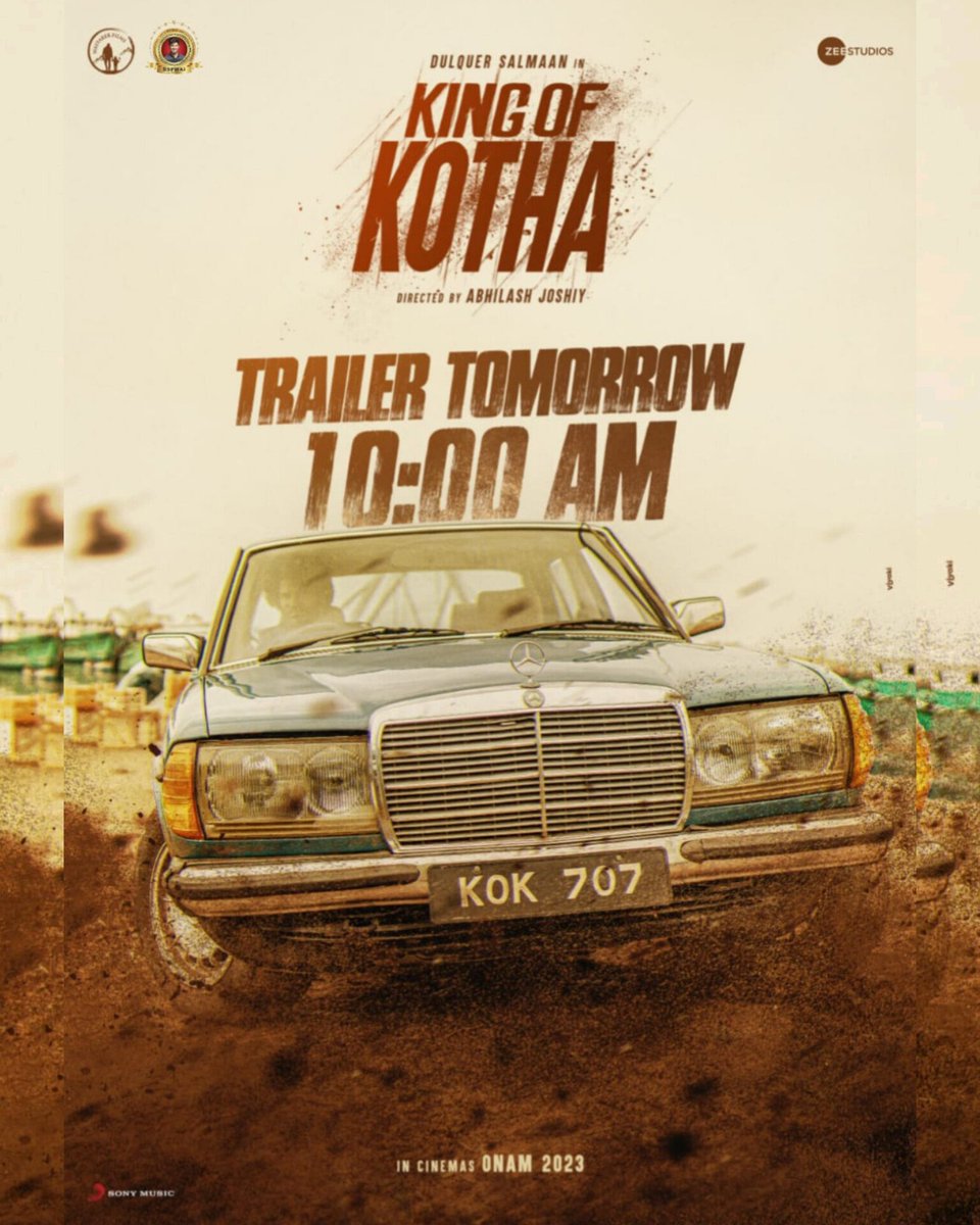 Dqfkofficial's tweet photo. #KOKTrailer releasing tomorrow at 10am. Get ready for the blast 🔥

#Kingofkotha #Dulquersalmaan https://t.co/ZfxbeWQyNm