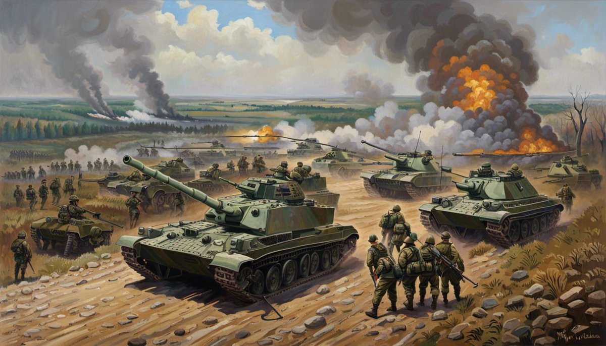 AiHobbyist's tweet photo. #RussiaUkraineWar #UkraineWarNews

Russian forces have made significant advances in the Ukraine conflict, with continuous attacks and #counterattacks against Ukrainian units. The battles resulted in substantial losses for both sides and extensive damage to military equipment.

#Belarus #Lukaschenko #Russia #Moscow #Kremlin #Putin #Russian #Ukraine #Ukrainian #Kyiv #Zelenskyy #ukrainecounteroffensive  #USA #Washington #Pentagon #Biden #Mariupol #Kherson #Bakhmut #Donetsk #Zaporozhye #Crimea #odessa #blacksea   #AIArtist #AIArt #AIArtworks #promptengineering #leonardoai #NightCafe #SDXL