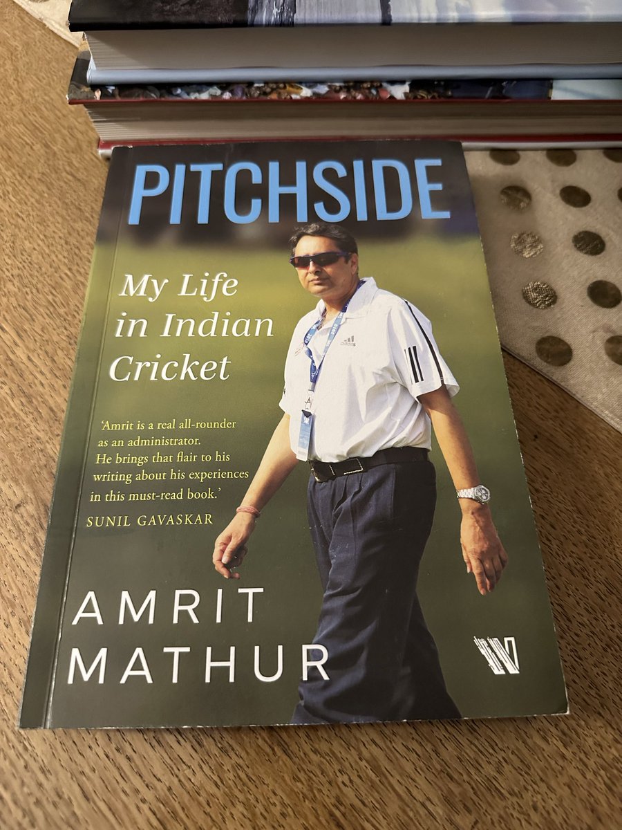 Thank you @AmritMathur1 for sharing a copy. Promises to be an insightful repository of experiences/anecdotes from a lifetime spent in the administration of India’s favourite sport.