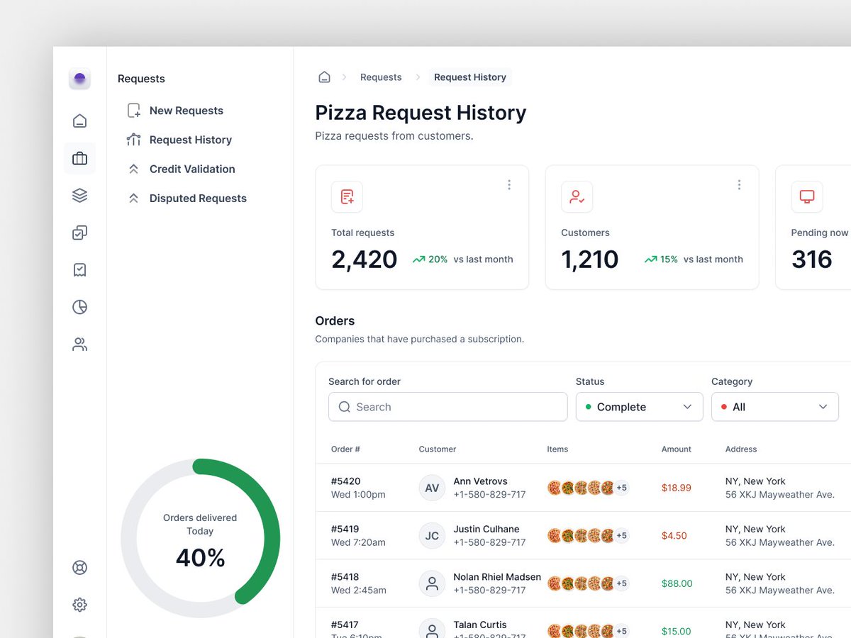 nokhouse's tweet photo. Food Vendor Dashboard Design from Nokhouse
#ui #ux #uidesign #uxdesign #appui #uiapp #uitrend #uitrends #trend #uidesigner #designer #uiux #uitrends #dribbble #behance #uidesign #uxdesign #uidesigner #inspiration #interface #websitedesign #webdesign https://t.co/IolIHao6pG