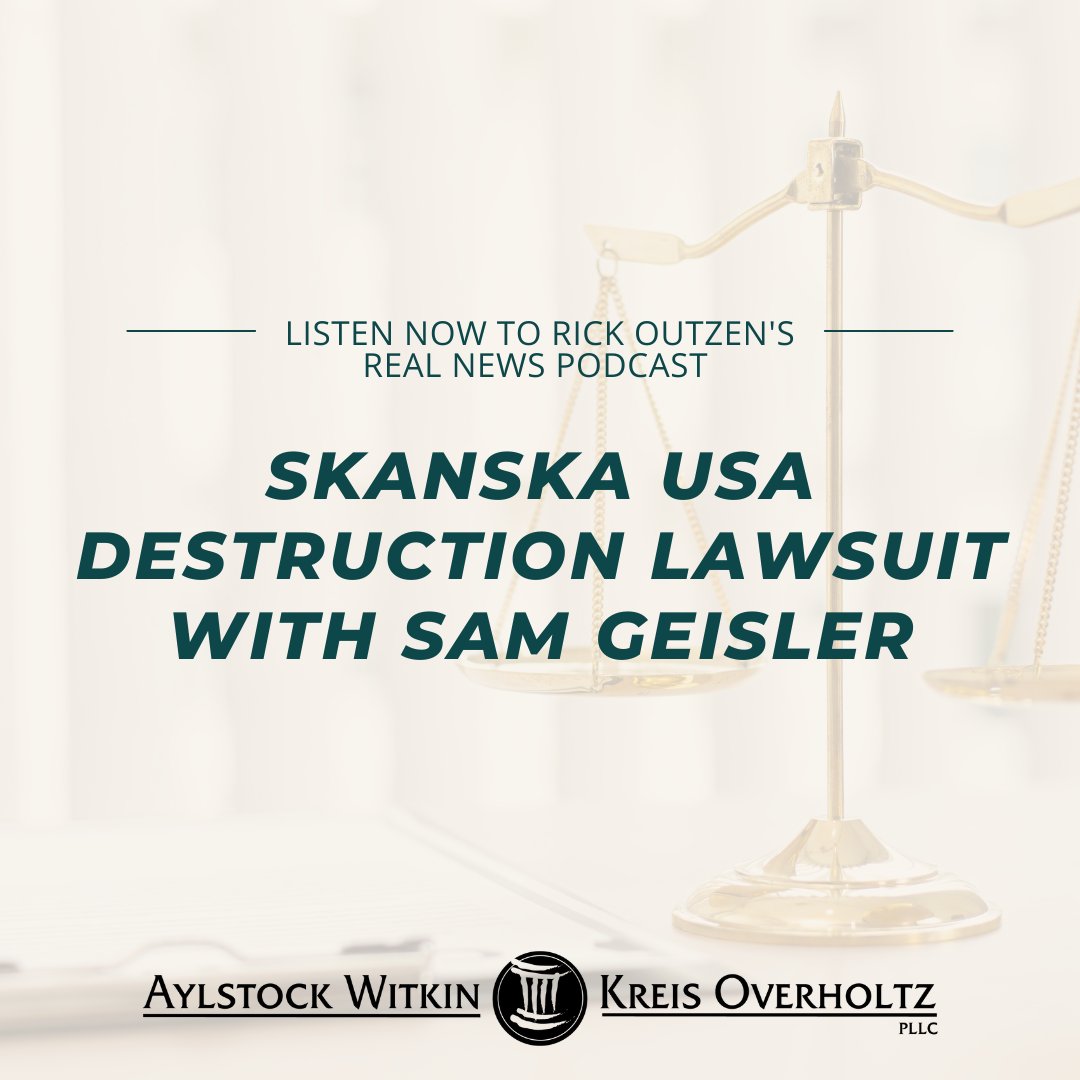 Partner Sam Geisler discusses the lawsuits against Skanska USA for the damage caused by its barges to property and our local economy. Geisler said, "We're going to fight on."

Listen to the full episode here:
bit.ly/451hO38 

#skanska