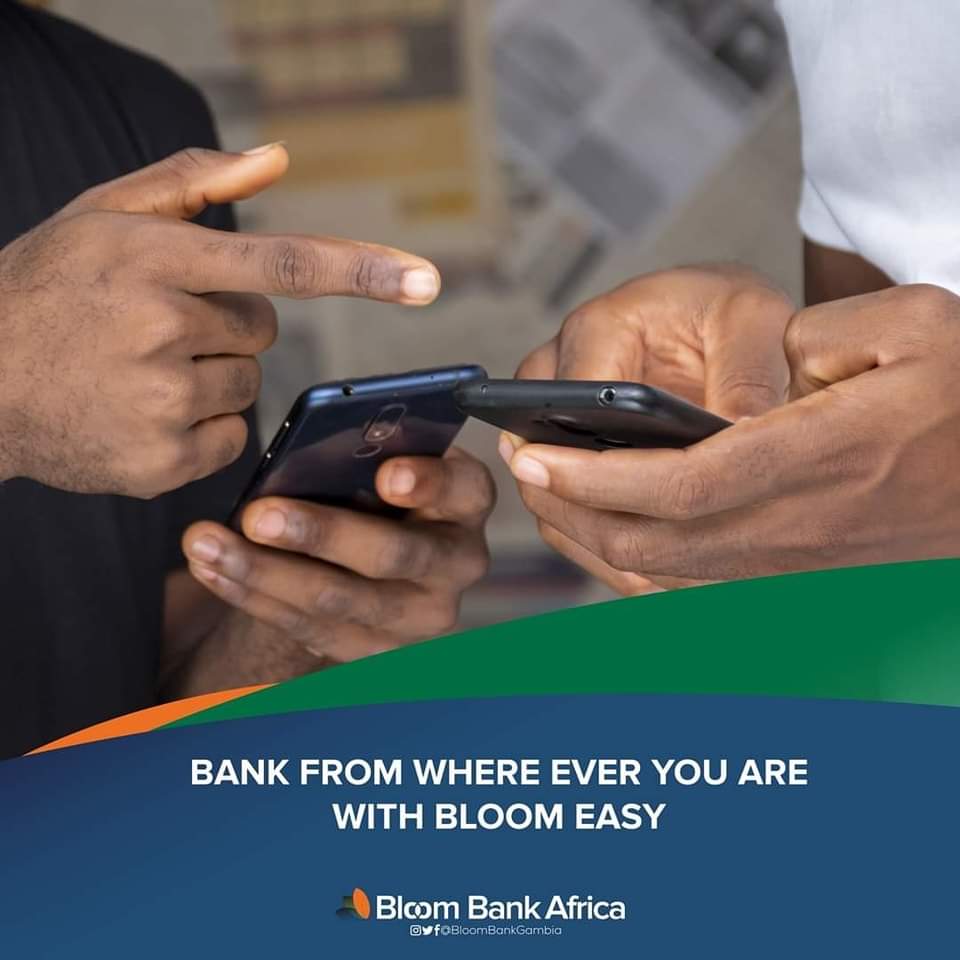 BloomGambia's tweet photo. Make deposits and withdrawals, buy cash power and mobile credit, make payments, transfer funds to family and friends and do so much more with Bloom Easy. It's always easy with Bloom Easy. 
#BloomEasy 
#BloomBankAfricaGMB 
#WeMakeItHappen https://t.co/EoJwUn1nWm