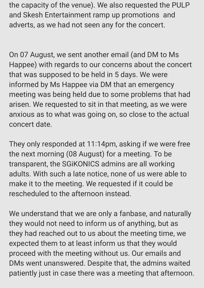 SG_iKONICS's tweet photo. SGiKONICS Admins' Statement with regards to the TAKEOFF TOUR IN SINGAPORE Cancellation.

@iKONIC_143 @GTMNY143 @pulpliveworld
@happeehour @SkeshMM

Part 2/3 #iKONinSG2023 #GiveSGiKONICSAnswers https://t.co/JTHrTcCC5O
