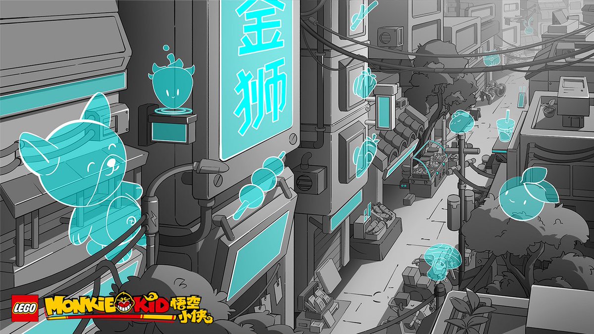 「Background design/paint (Lego Monkie Kid」|Lucy Zhang 🎨 available for work!のイラスト