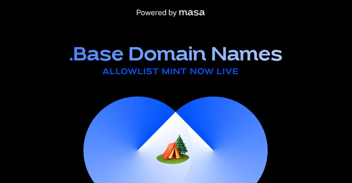 Airdropcryp99's tweet photo. .Base Domain Names are live on Base mainnet.

Early access is now open, and the public launch will be live soon!

Mint your .base domain here: https://t.co/s4TxV8oekc

#Basedomain #baseairdrop #.base #crypto #Base https://t.co/z3esjVBYDv