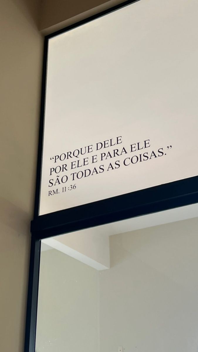 Tudo passa a dar certo qd vc entende que é sobre ele, e não sobre vc.