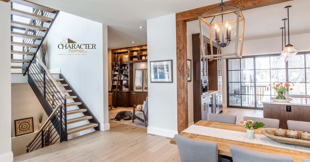 CharacterLtd's tweet image. At #CharacterHomes we build strong foundations for a strong future. #HomeBuilder #CustomHomes Interior design by XYZ Design Inc, tile by J and R Tile Inc., cabinets by DLUX Design &amp;amp; Co. , flooring by Flatlanders Flooring