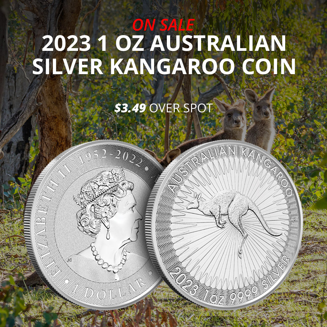 bullionmaxcom's tweet photo. It's time to make a leap into the world of savings. 🦘 Score big with up to 30% off premiums on 1 oz Australian Gold and Silver Kangaroo Coins.

Shop Now: https://t.co/LvfVS9WOAy https://t.co/sRcEC9tmuW