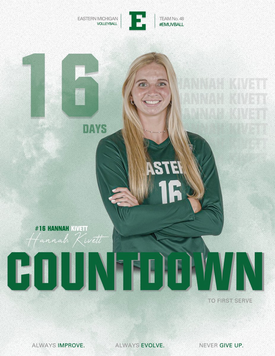 🚨 𝟭𝟲 𝗗 𝗔 𝗬 𝗦  𝗢 𝗨 𝗧   

16 𝘥𝘢𝘺𝘴 𝘶𝘯𝘵𝘪𝘭 𝘺𝘰𝘶𝘳 𝘌𝘢𝘨𝘭𝘦𝘴 𝘵𝘢𝘬𝘦 𝘵𝘩𝘦 𝘤𝘰𝘶𝘳𝘵....🏐

#EMUEagles | #CountdownToFirstServe 🦅