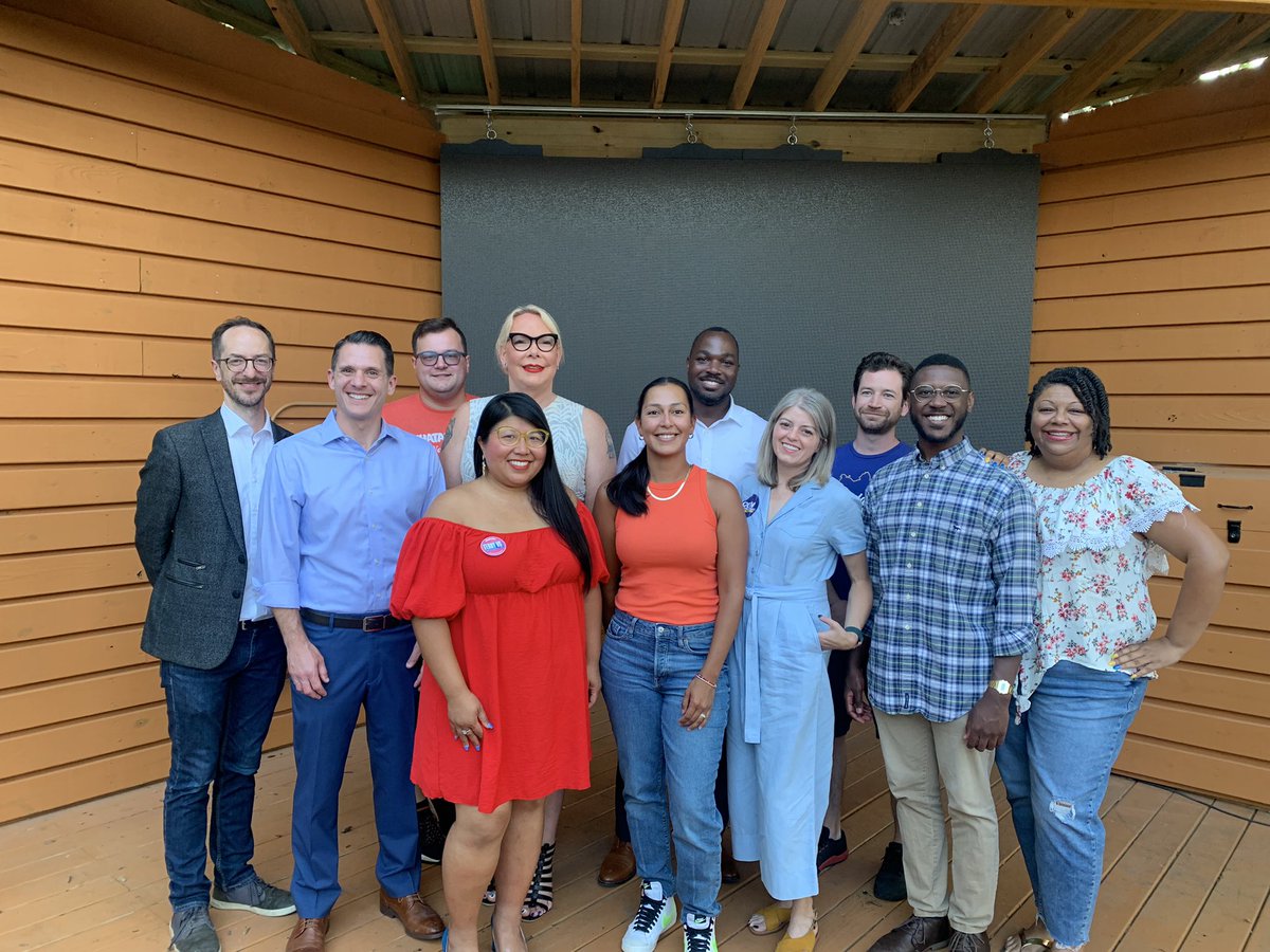 DCYDTN's tweet photo. Thanks to everyone who came to our post-election meeting! Great to decompress and celebrate a bit before we hit the ground running in Round two. https://t.co/vVgkbScTJO