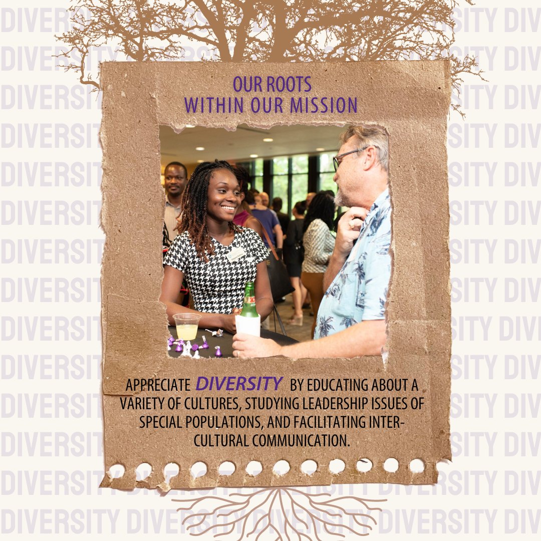 KStateSSL's tweet photo. Our roots within our mission: Diversity
Appreciate diversity by educating about a variety of cultures, studying leadership issues of special populations, and facilitating inter-cultural communication. https://t.co/QcxTRexlGZ